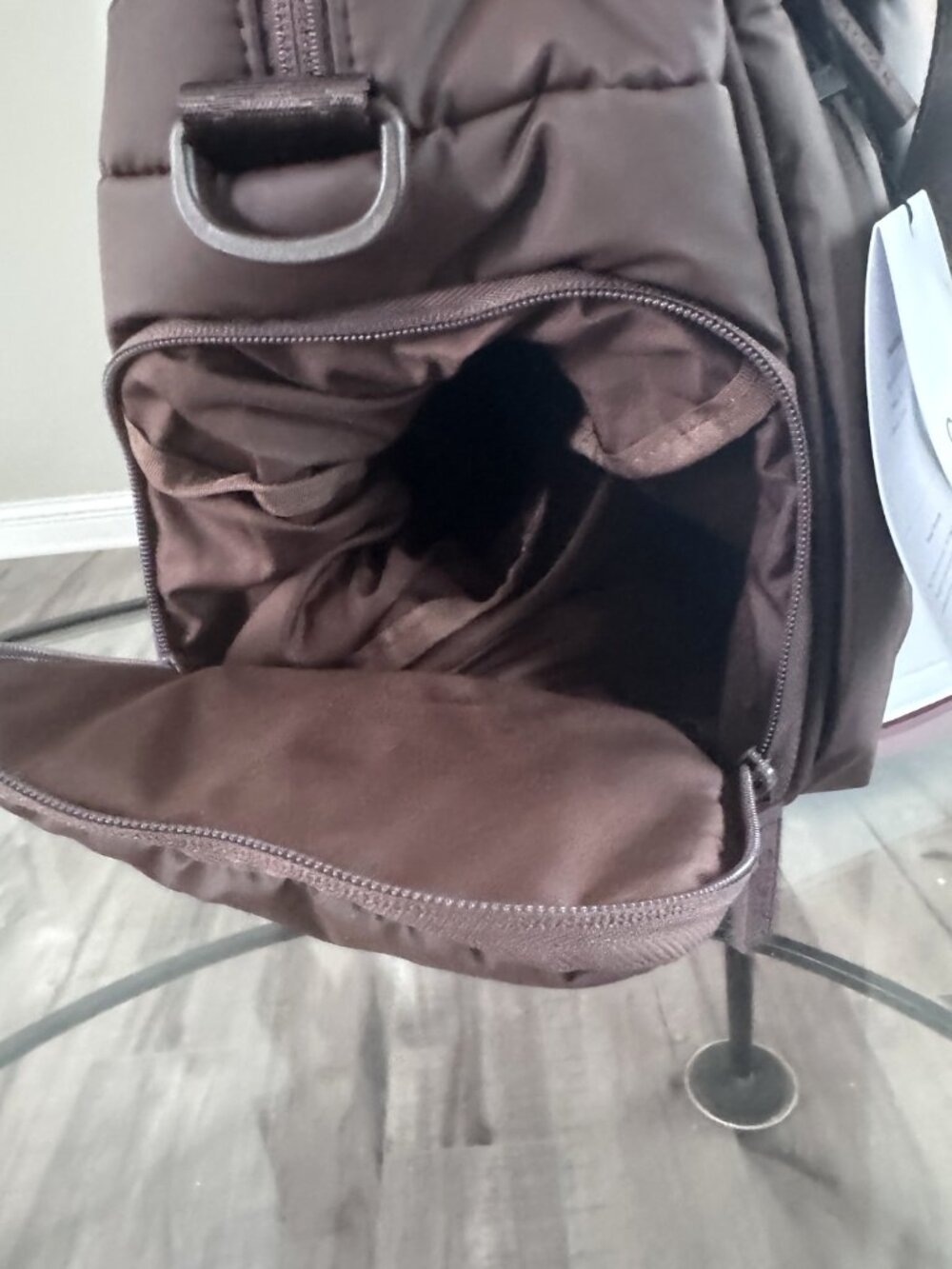NWT CALPAK Luka Duffel Walnut Weekender Travel Gym Bag Shoe Compartment - Picture 4 of 13